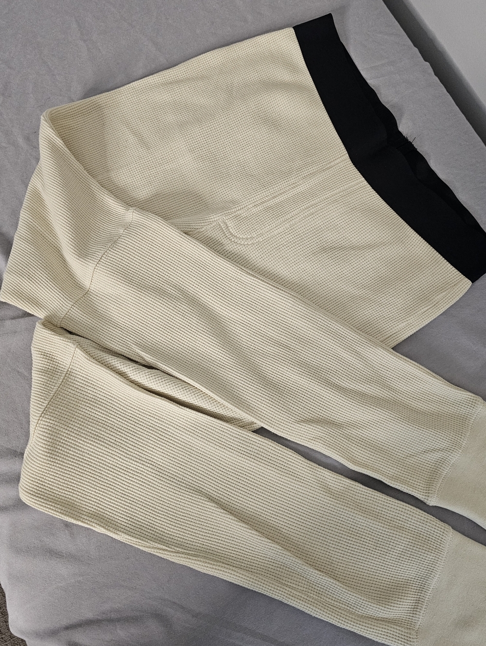 Fear Of God Essentials Mens Beige Thermal Leggings Size Medium